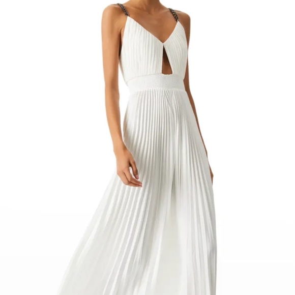 Gloria Pleated Chain-Strap Jumpsuit - Picture 1 of 1